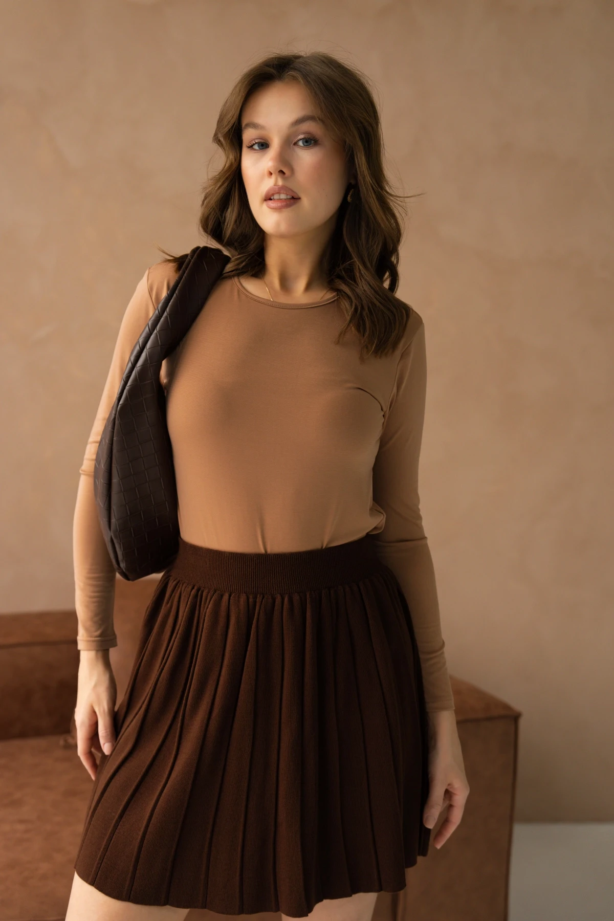 Beli Lastikli Kloş Kısa Etek