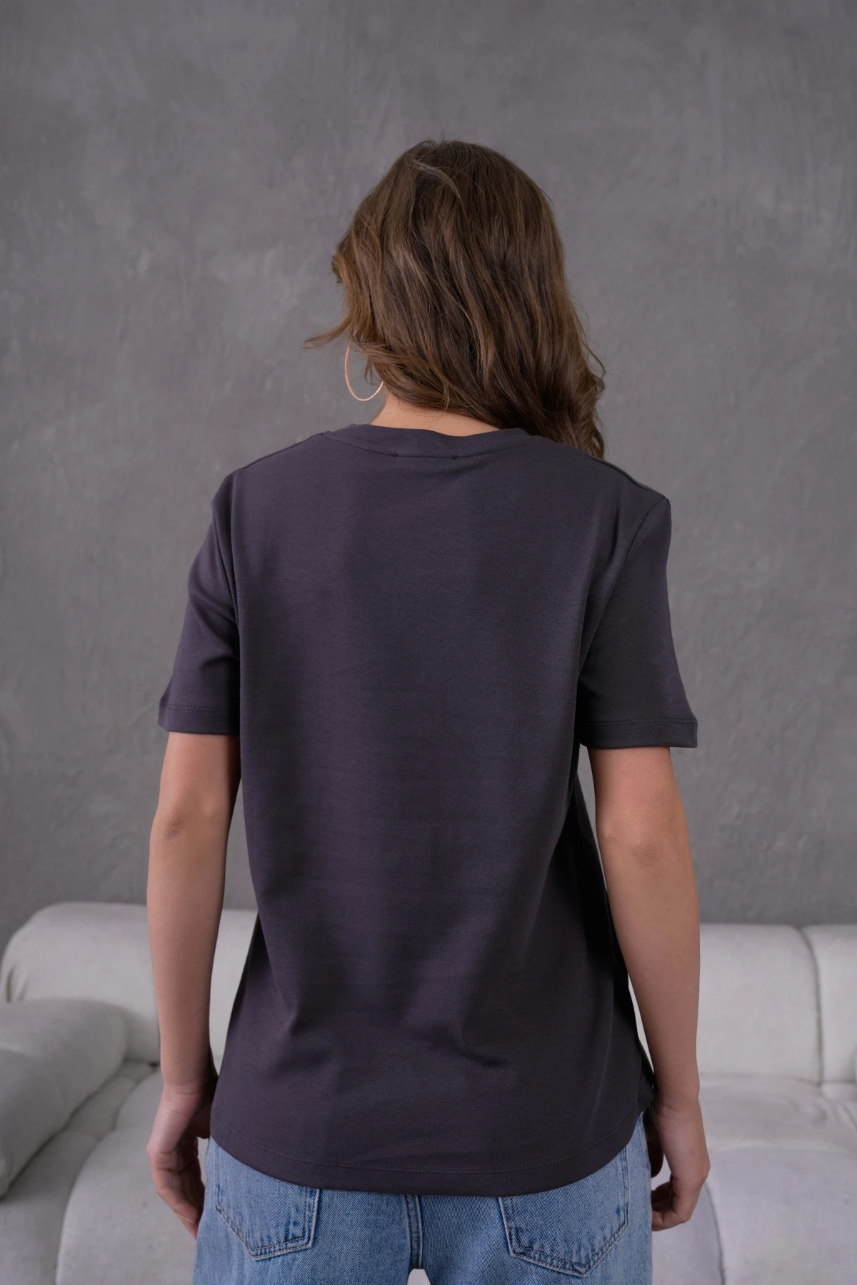 Bisiklet Yaka Basic T-Shirt