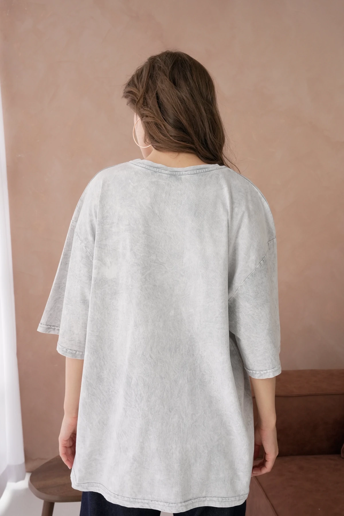 Baskılı Salaş Basic T-Shirt