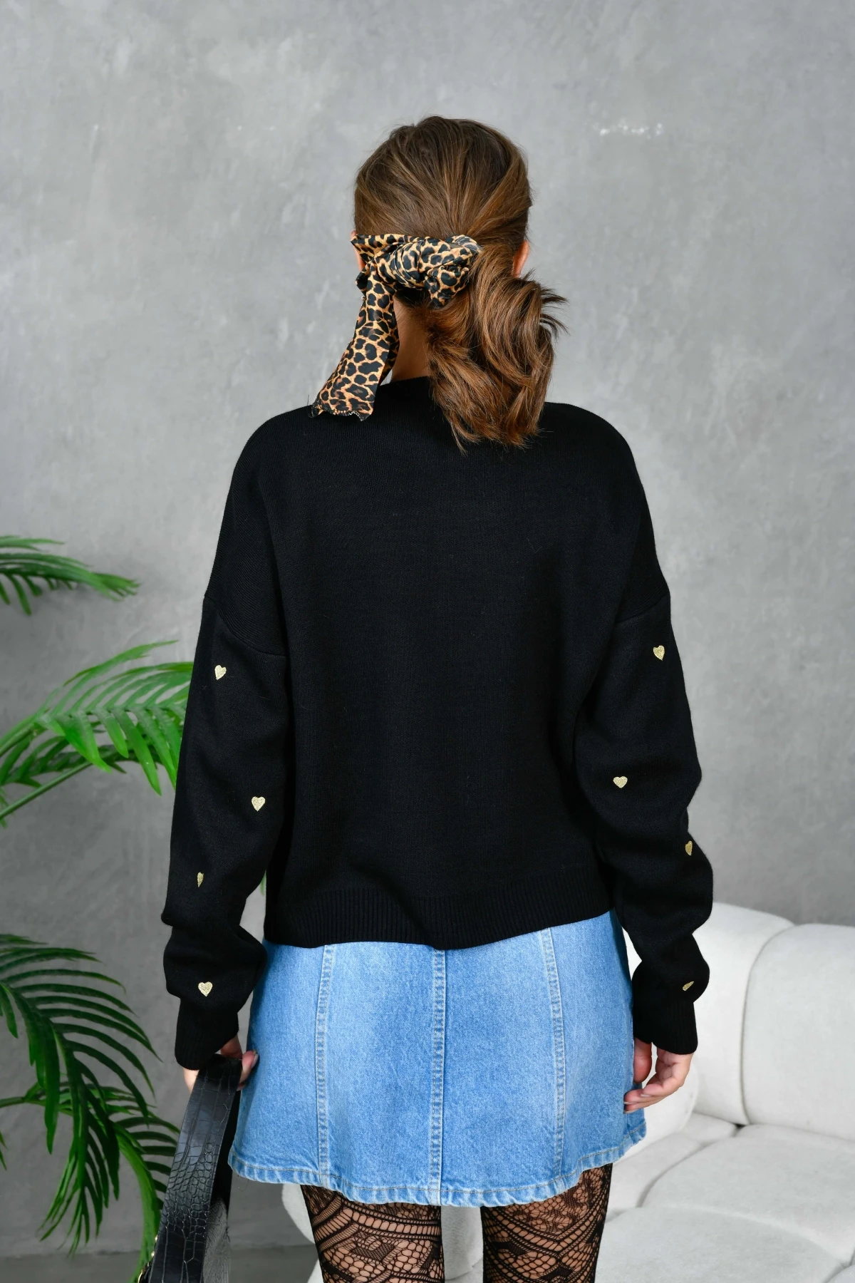 Geniş Kalıp Yumuşak Dokulu Basic Triko Kazak