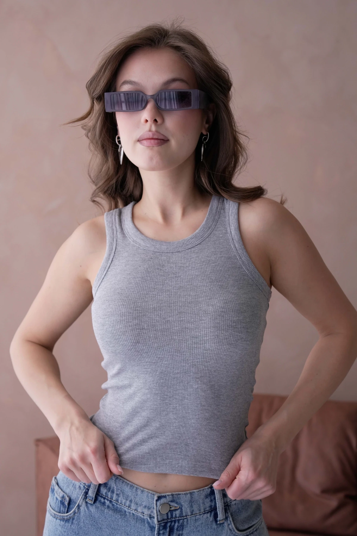 Sırtı Karyoka Dikişli Fitilli Basic Atlet