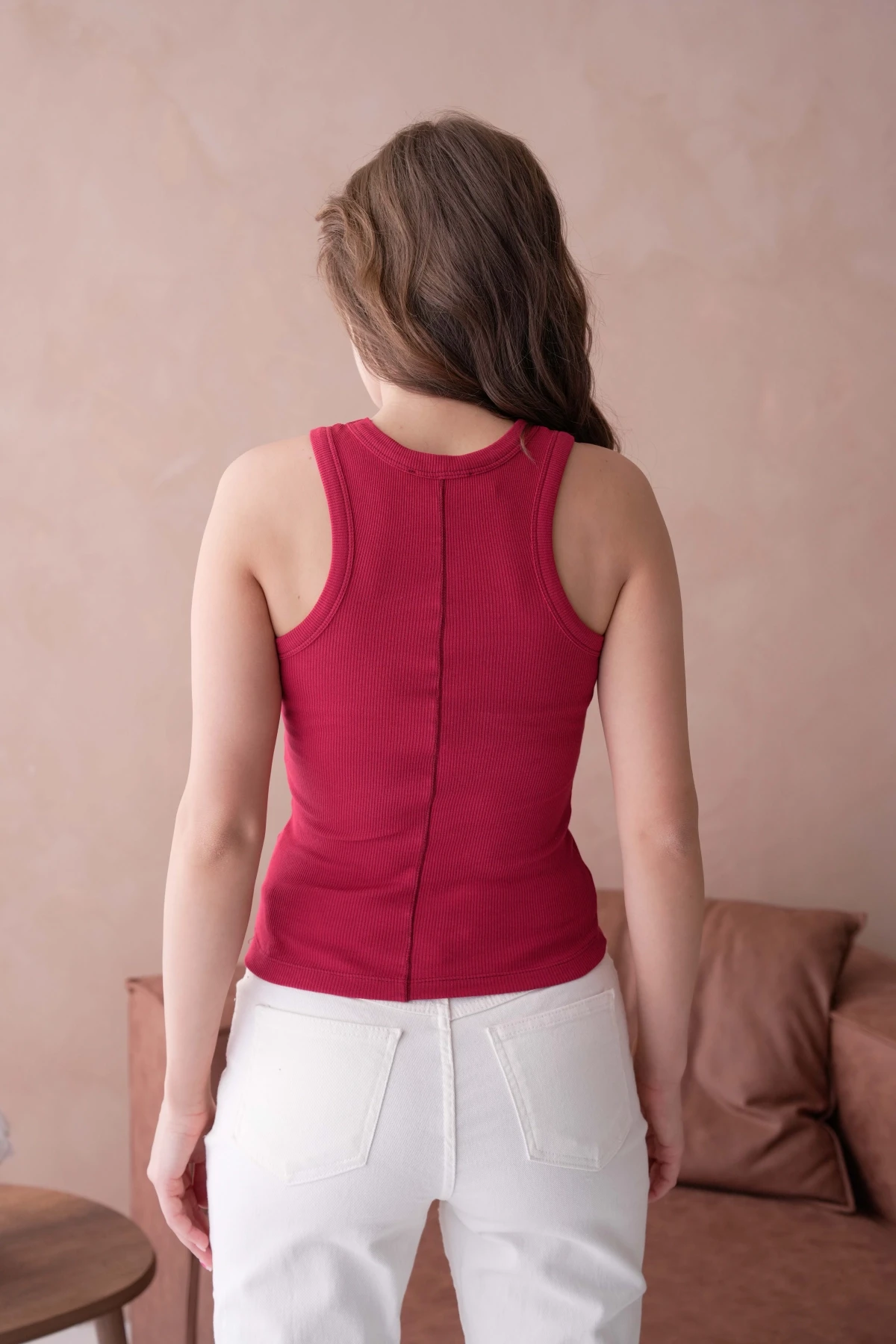 Sırtı Karyoka Dikişli Fitilli Basic Atlet