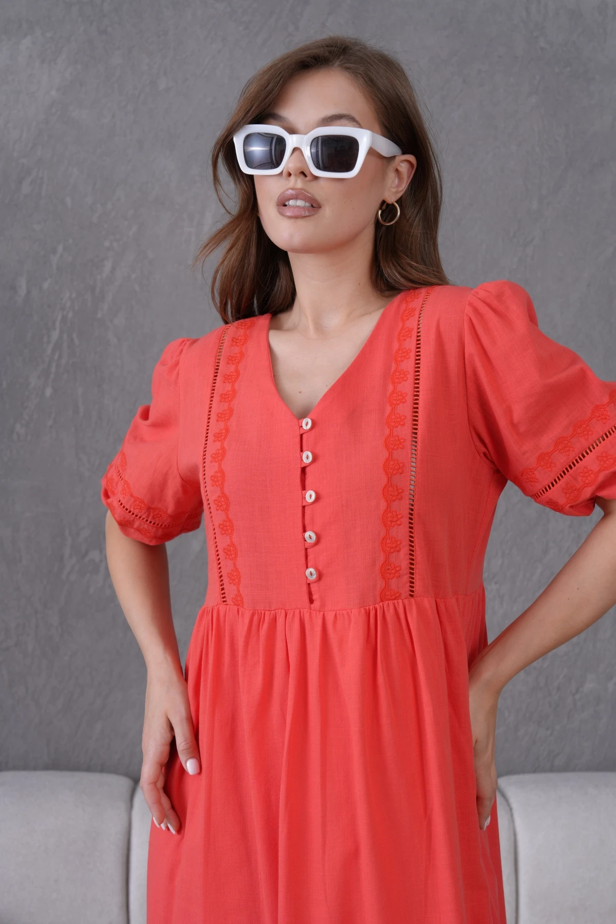 Astarlı Yazlık Rahat Elbise