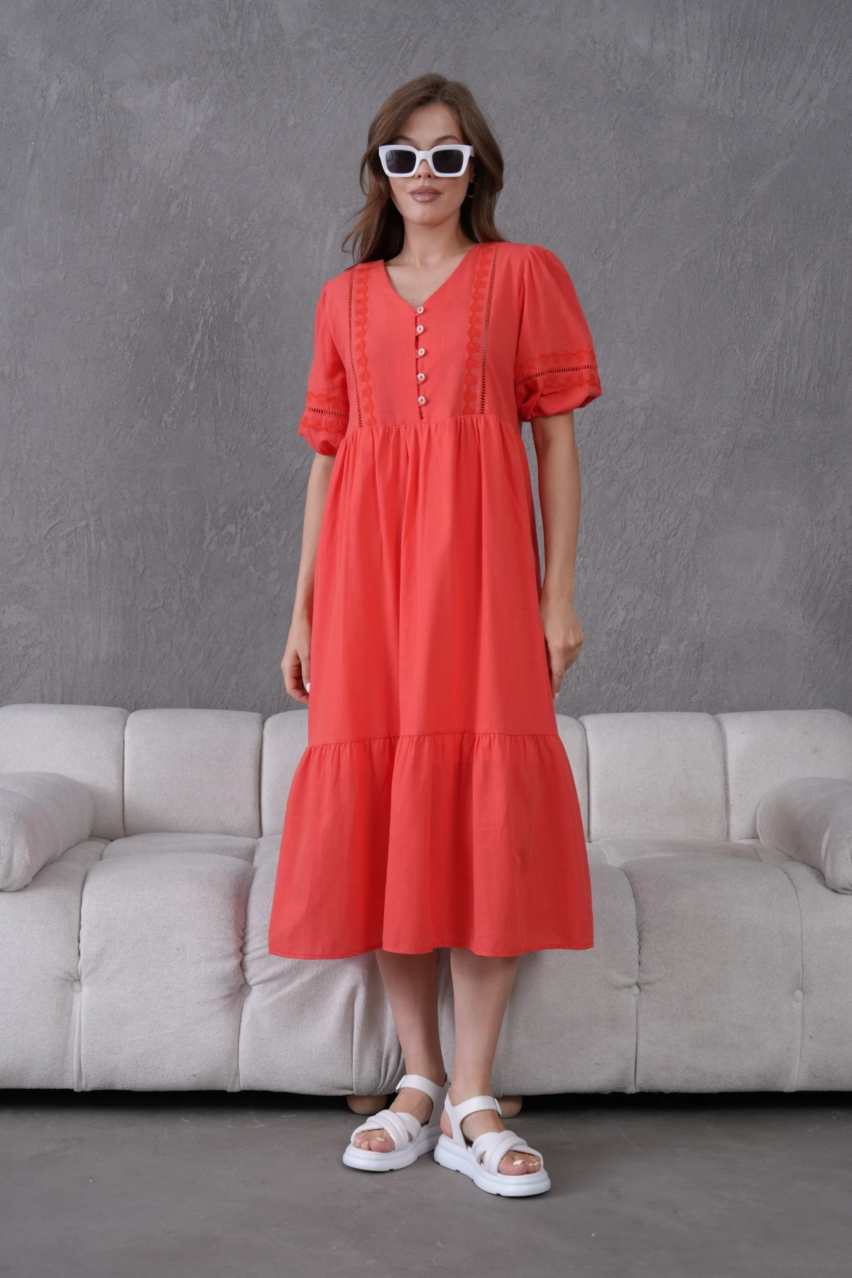 Astarlı Yazlık Rahat Elbise