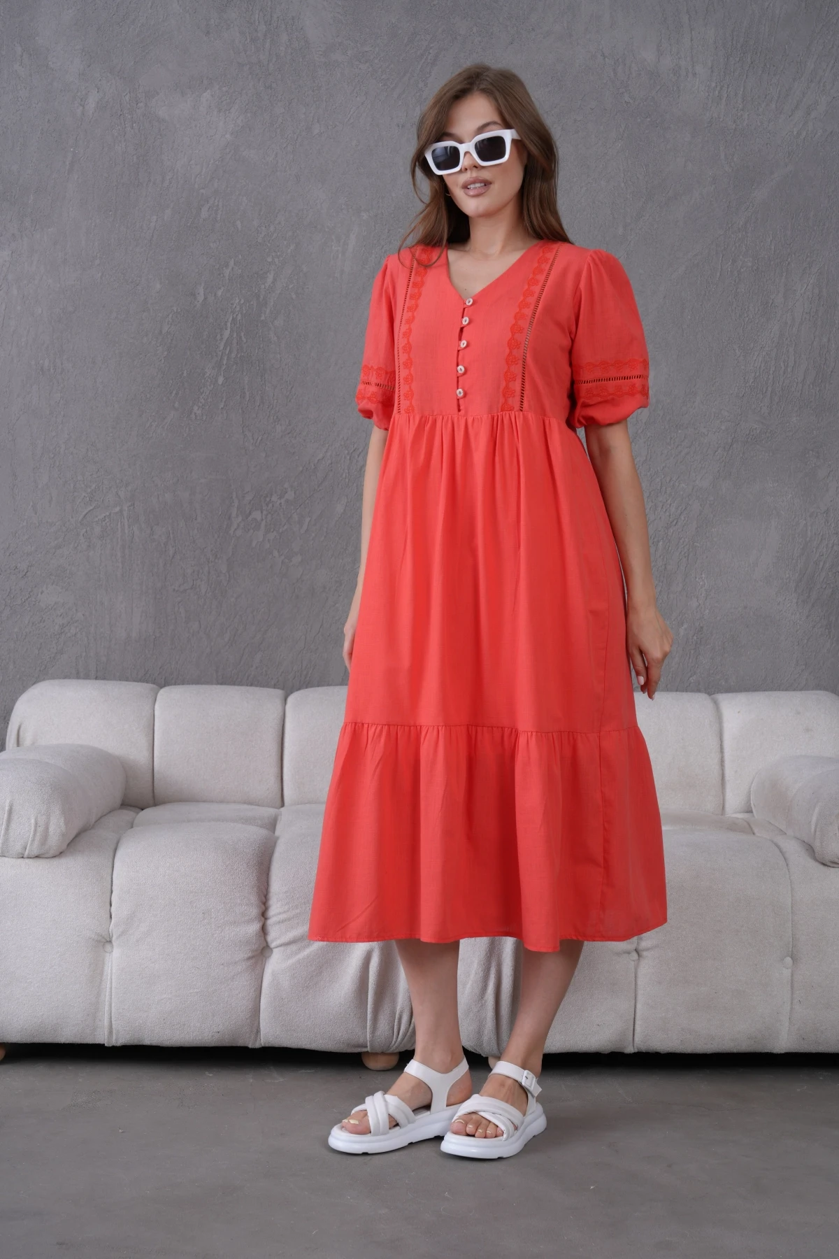 Astarlı Yazlık Rahat Elbise
