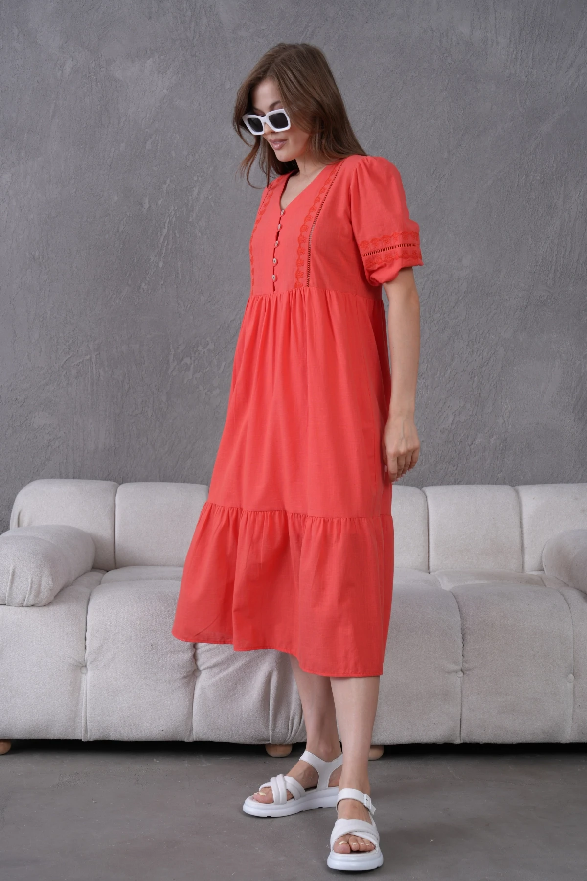 Astarlı Yazlık Rahat Elbise