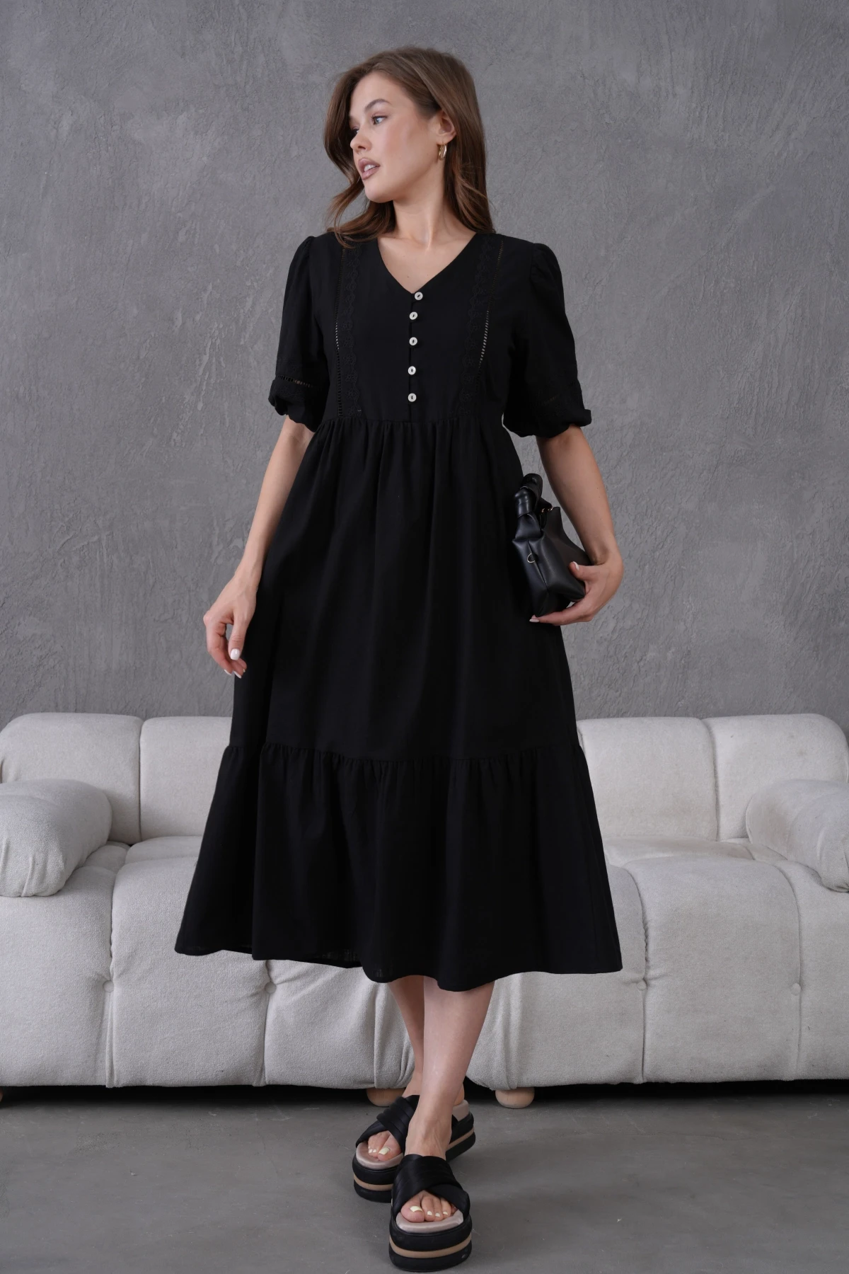 Astarlı Yazlık Rahat Elbise