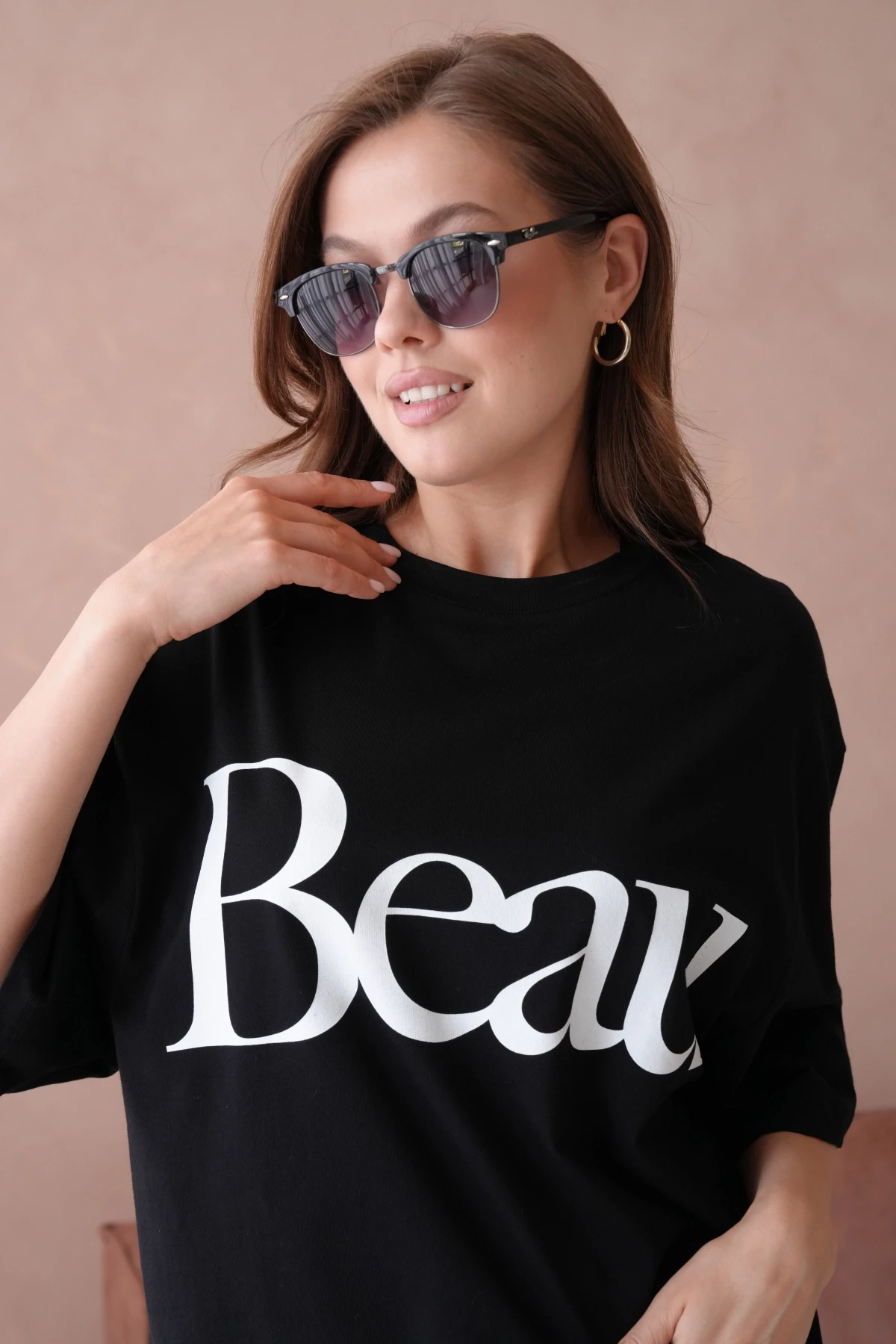 Baskılı Crop Basic T-Shirt