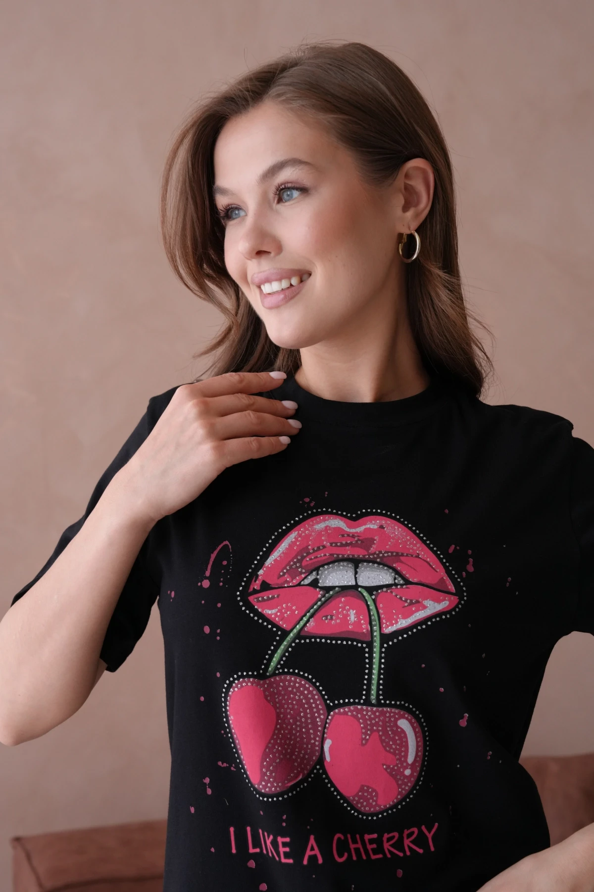 Baskılı Kısa Kol Basic T-Shirt