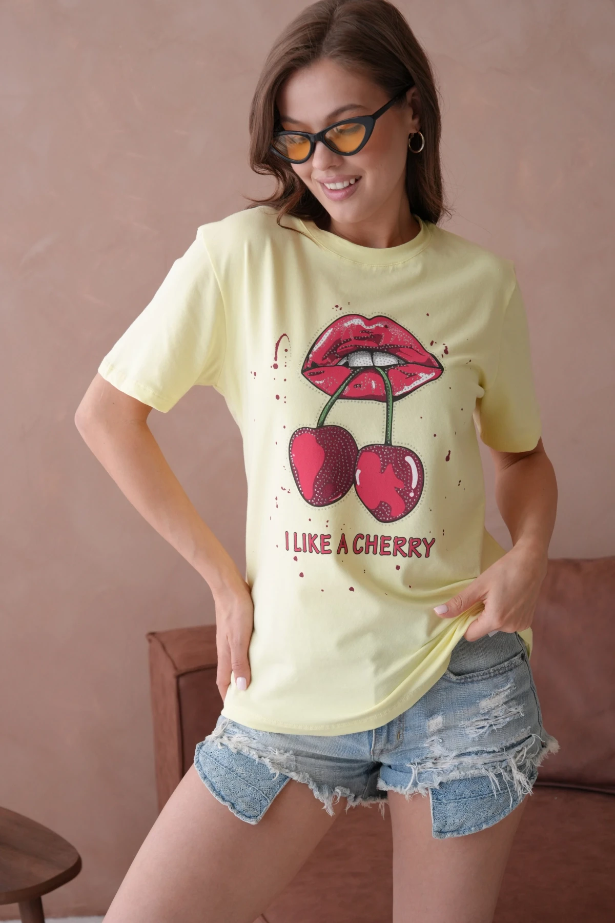 Baskılı Kısa Kol Basic T-Shirt