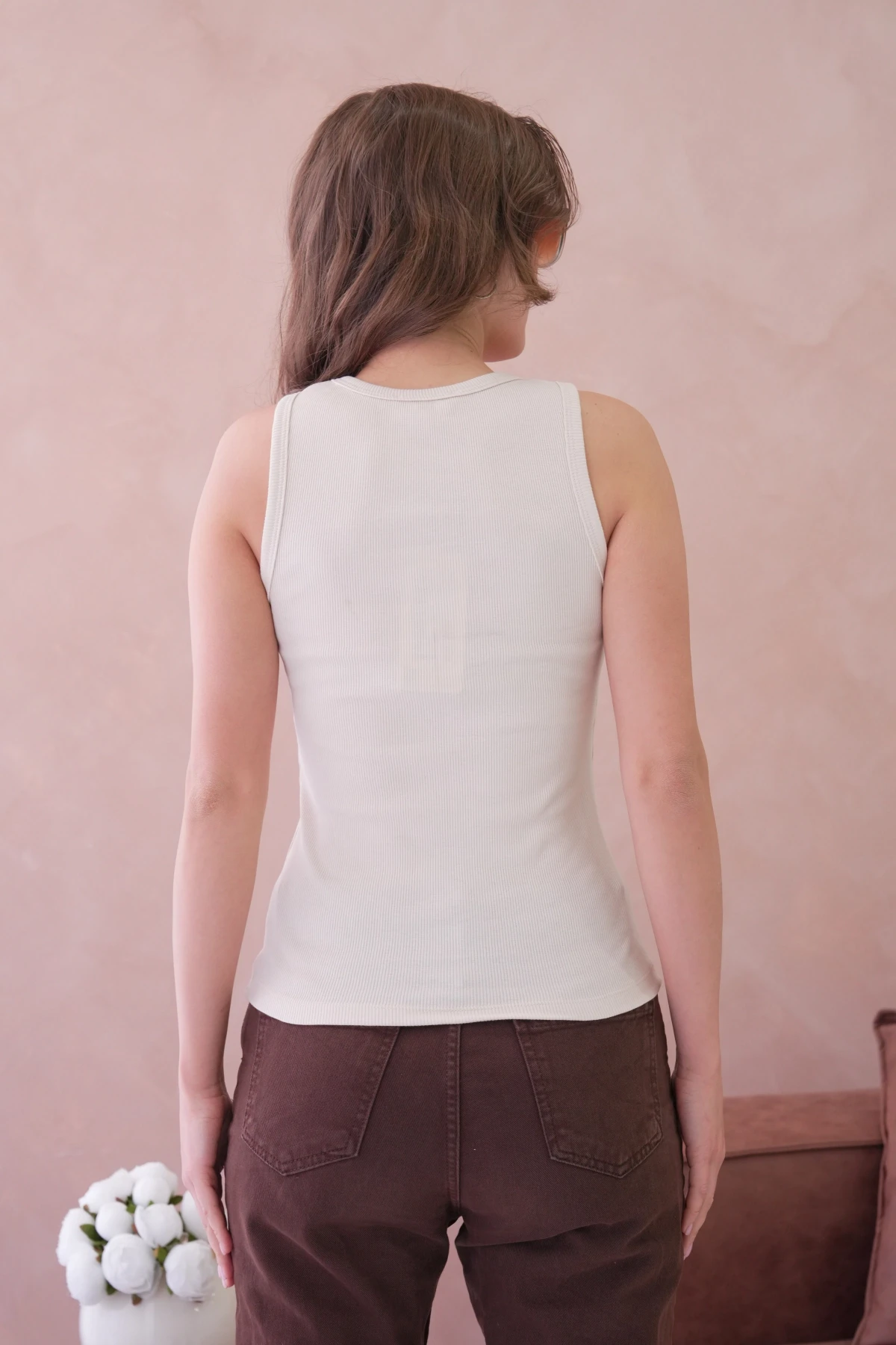 Aksesuar Detaylı Slim Fit Basic Atlet