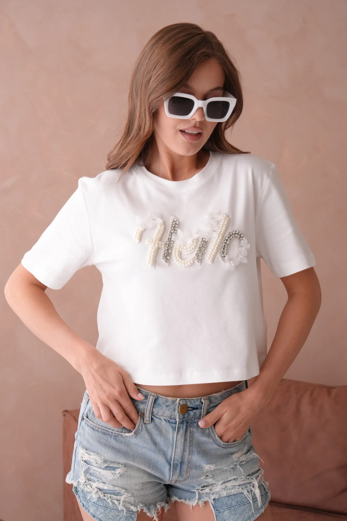 Yazlık Crop Basic T-Shirt