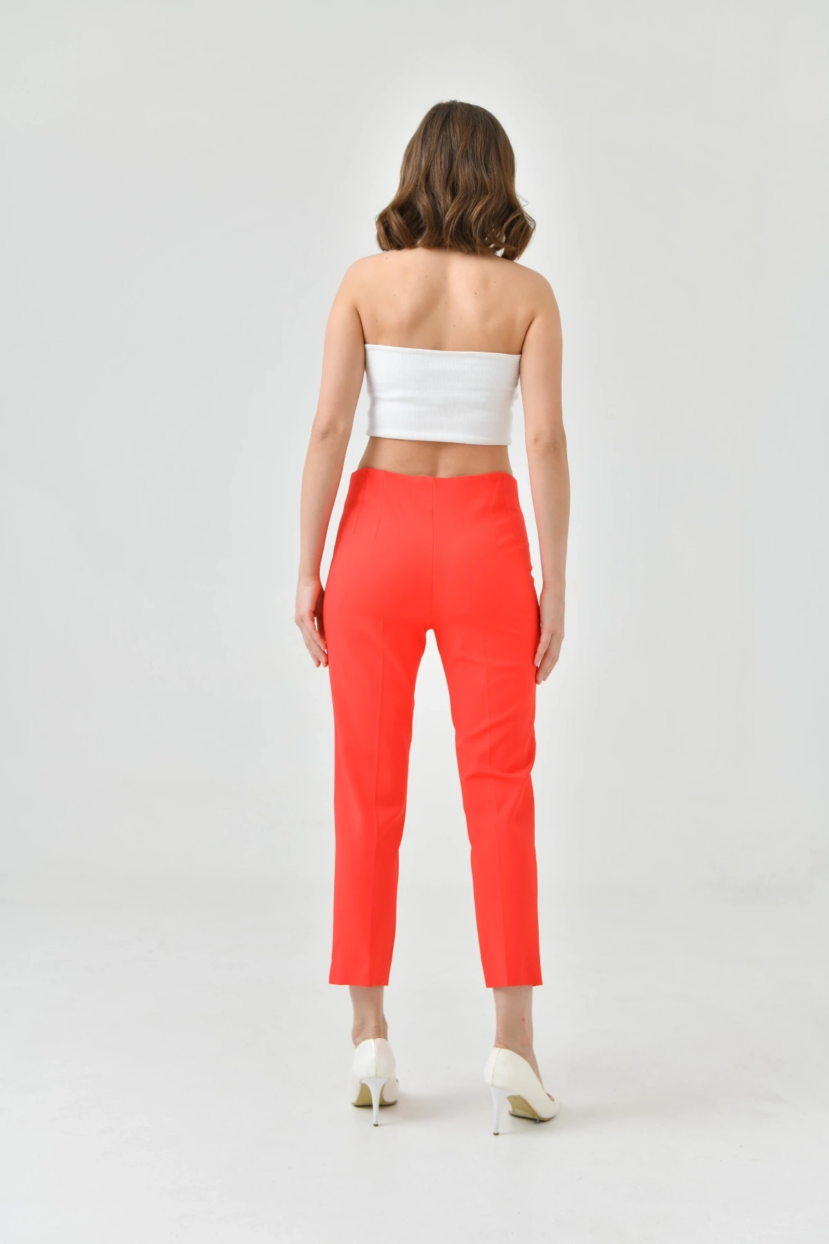 Womens Collared Slit Trousers