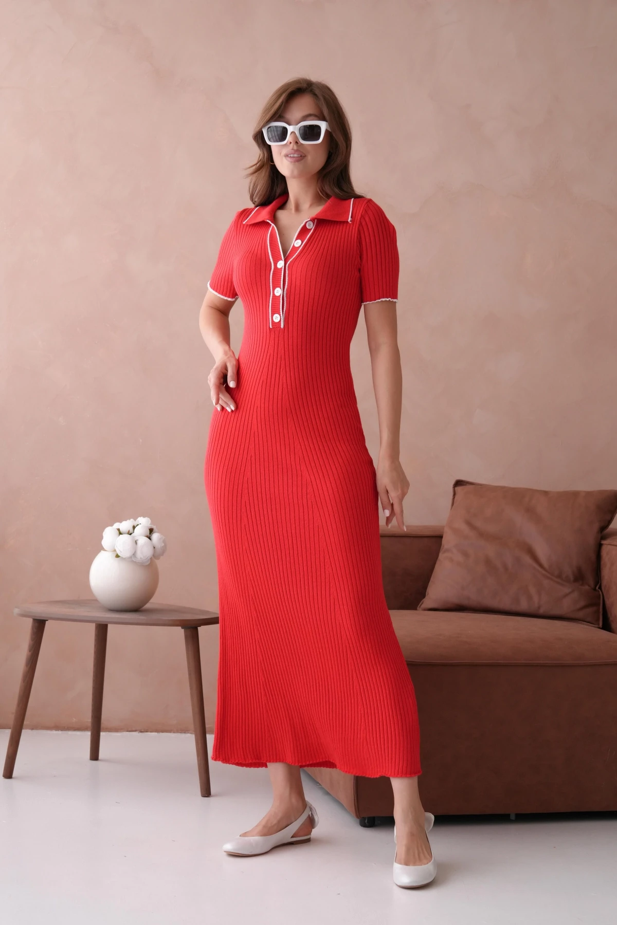 Yazlık Uzun Triko Elbise