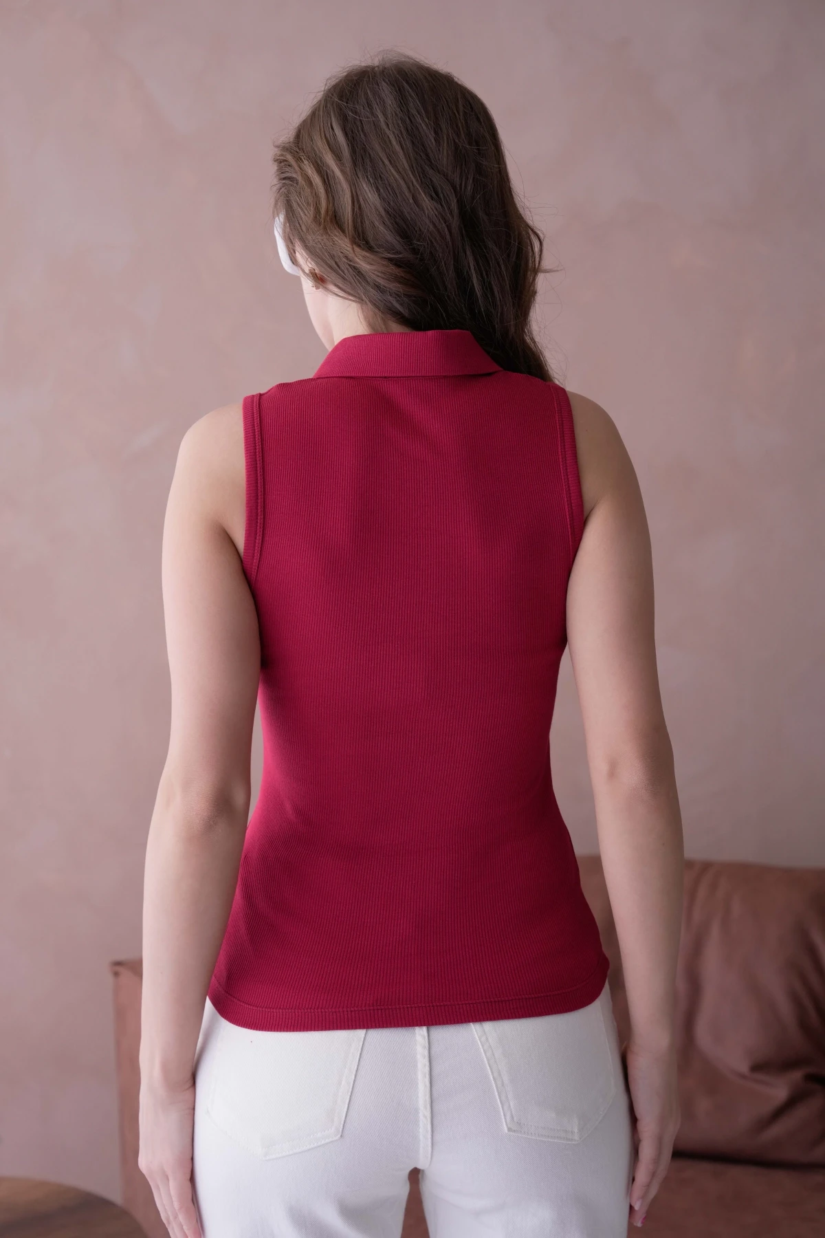 Polo Yaka Kolsuz Basic T-Shirt