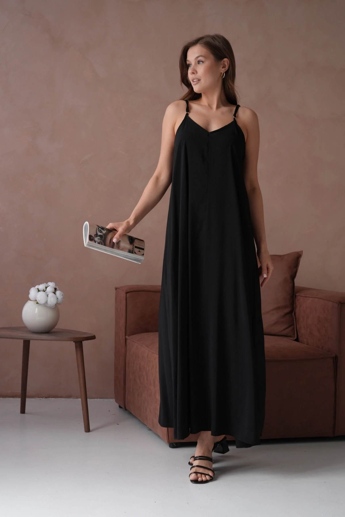 Siyah Yazlık Elbise