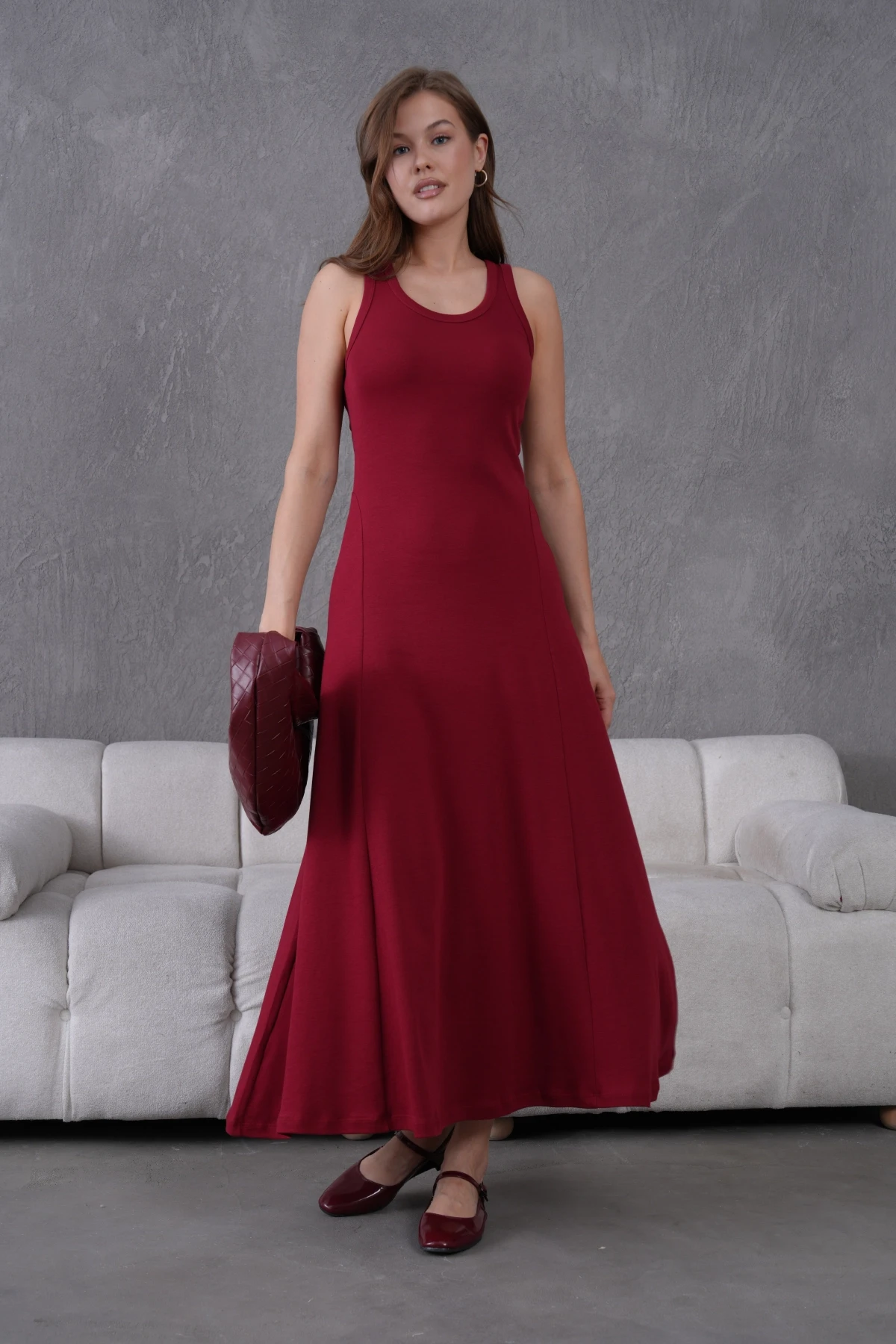 Kolsuz Yazlık Örme Elbise