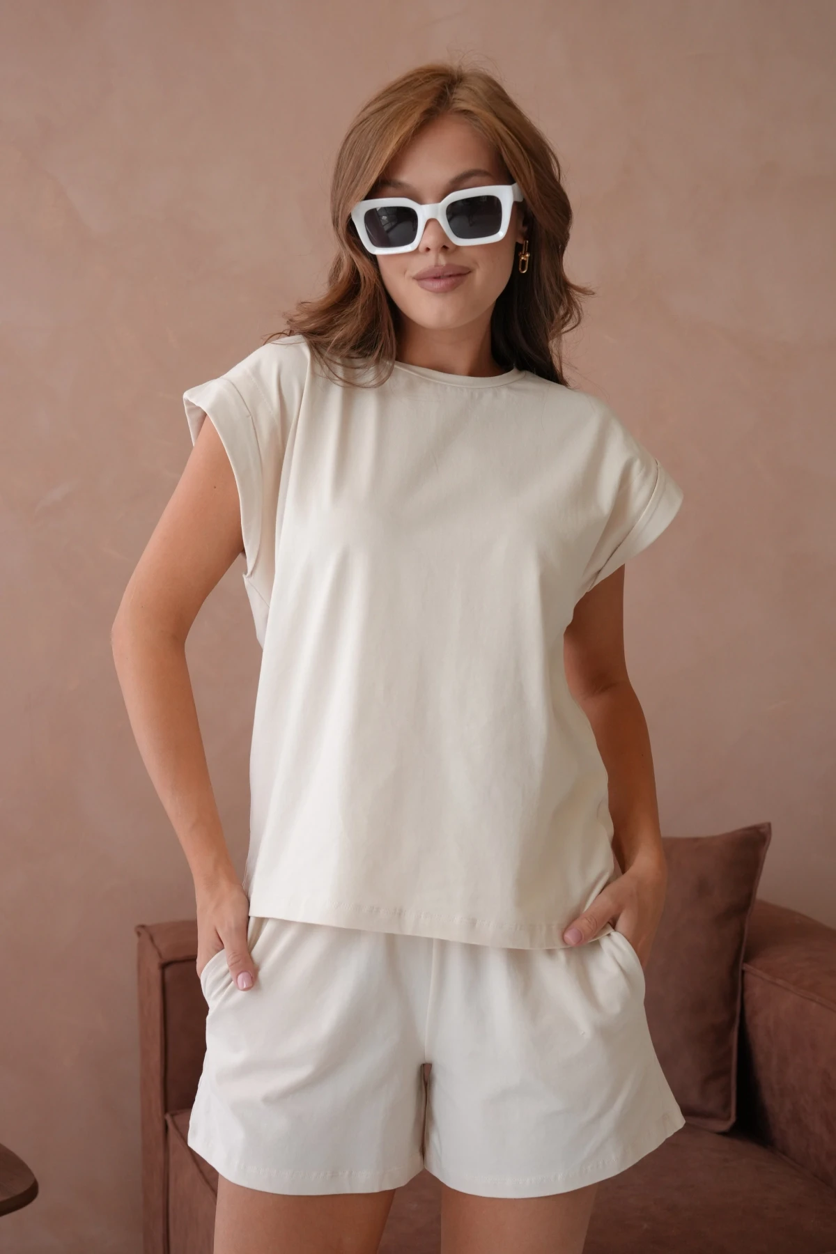 T-Shirt Şort Penye İkili Takım