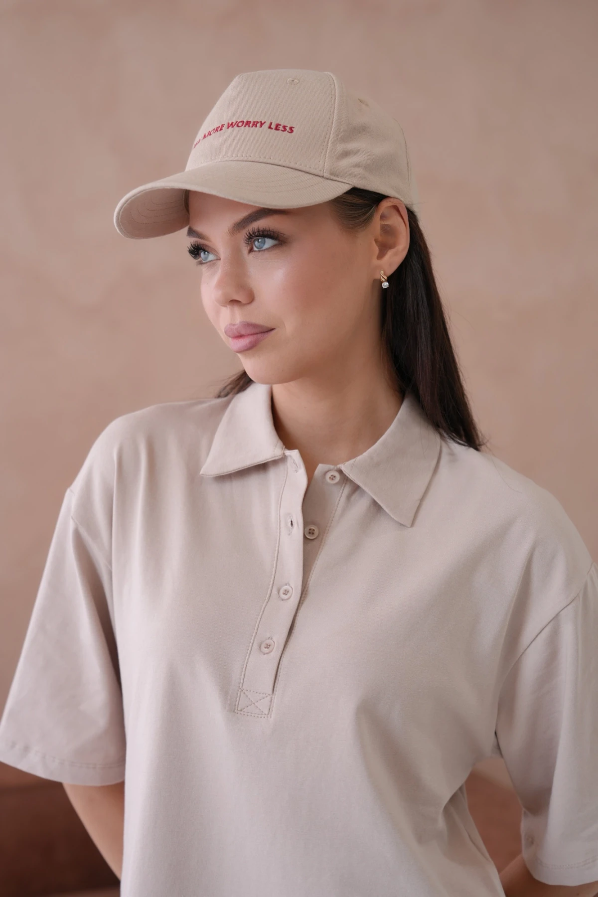 Kadın Polo Yaka T-Shirt-Şort Penye Takım