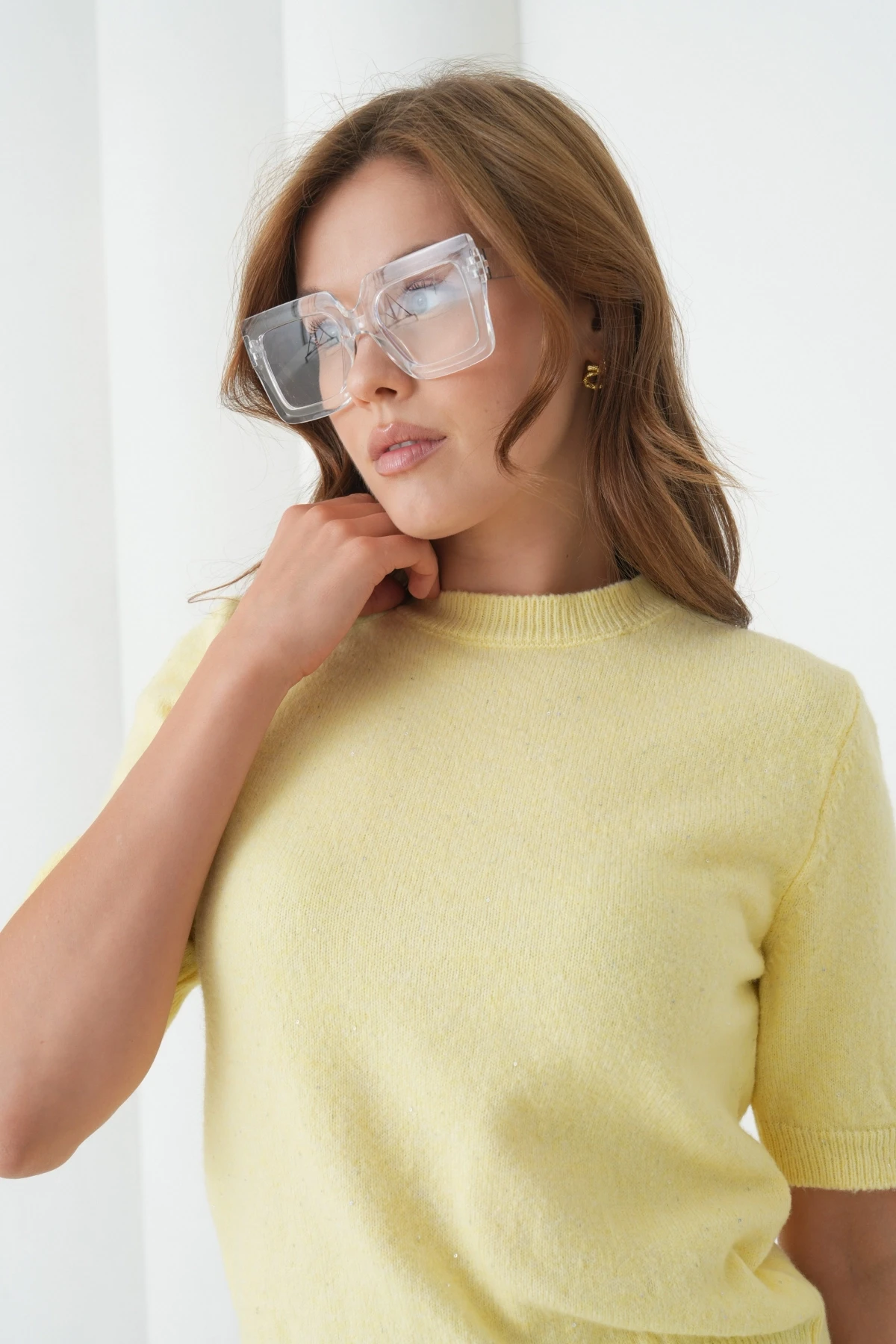 Kadın Bisiklet Yaka Yün Karışımlı Triko Kazak 8563Sw.Mng