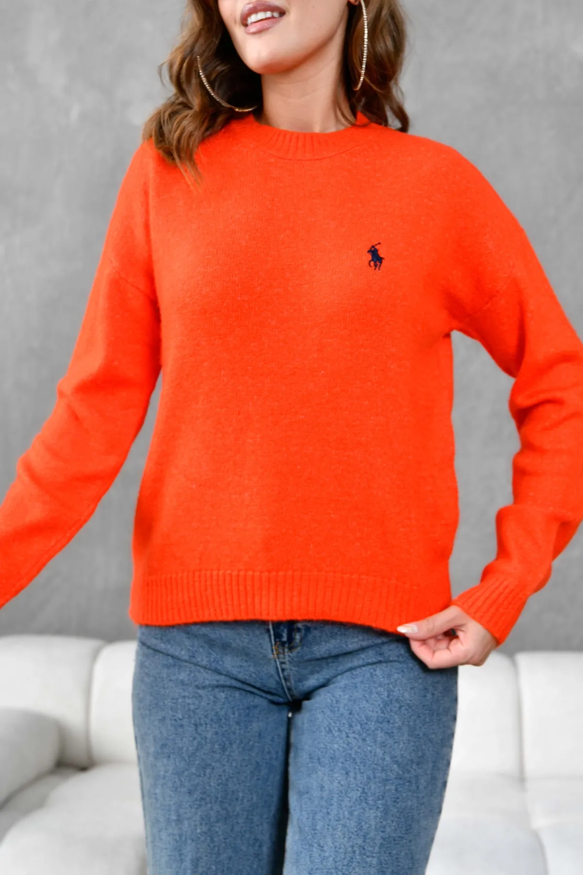 Kadı Bisiklet Yaka Yumuşak Dokulu Triko Kazak