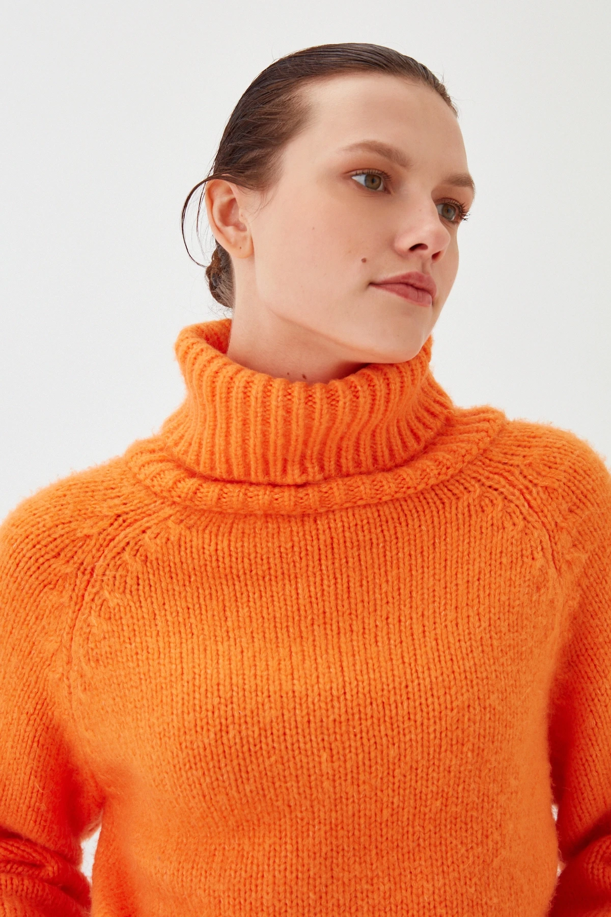 Kadın Balıkçı Yaka Kaşkorse Triko Kazak 223006