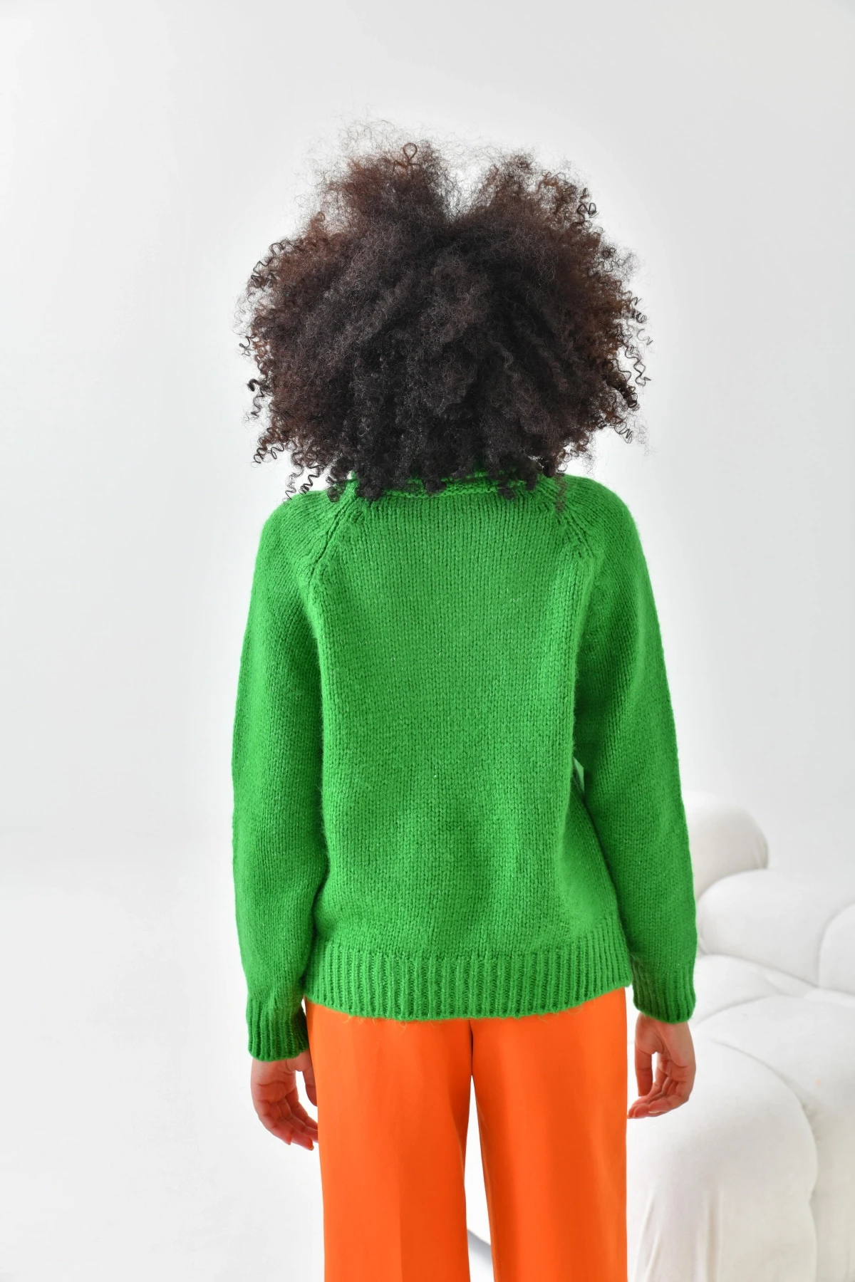 Kadın Balıkçı Yaka Kaşkorse Triko Kazak 223006