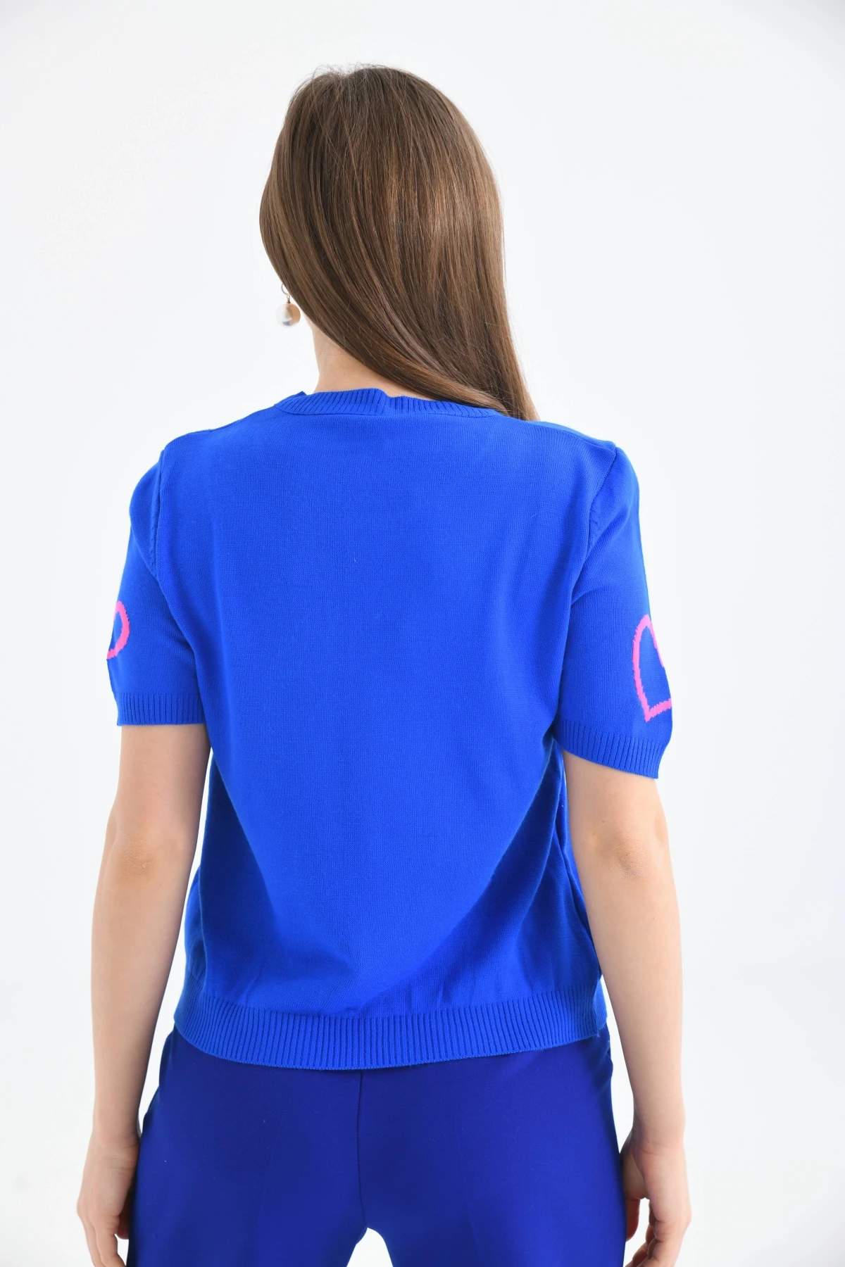 Kalpli Kısa Kol Kazak