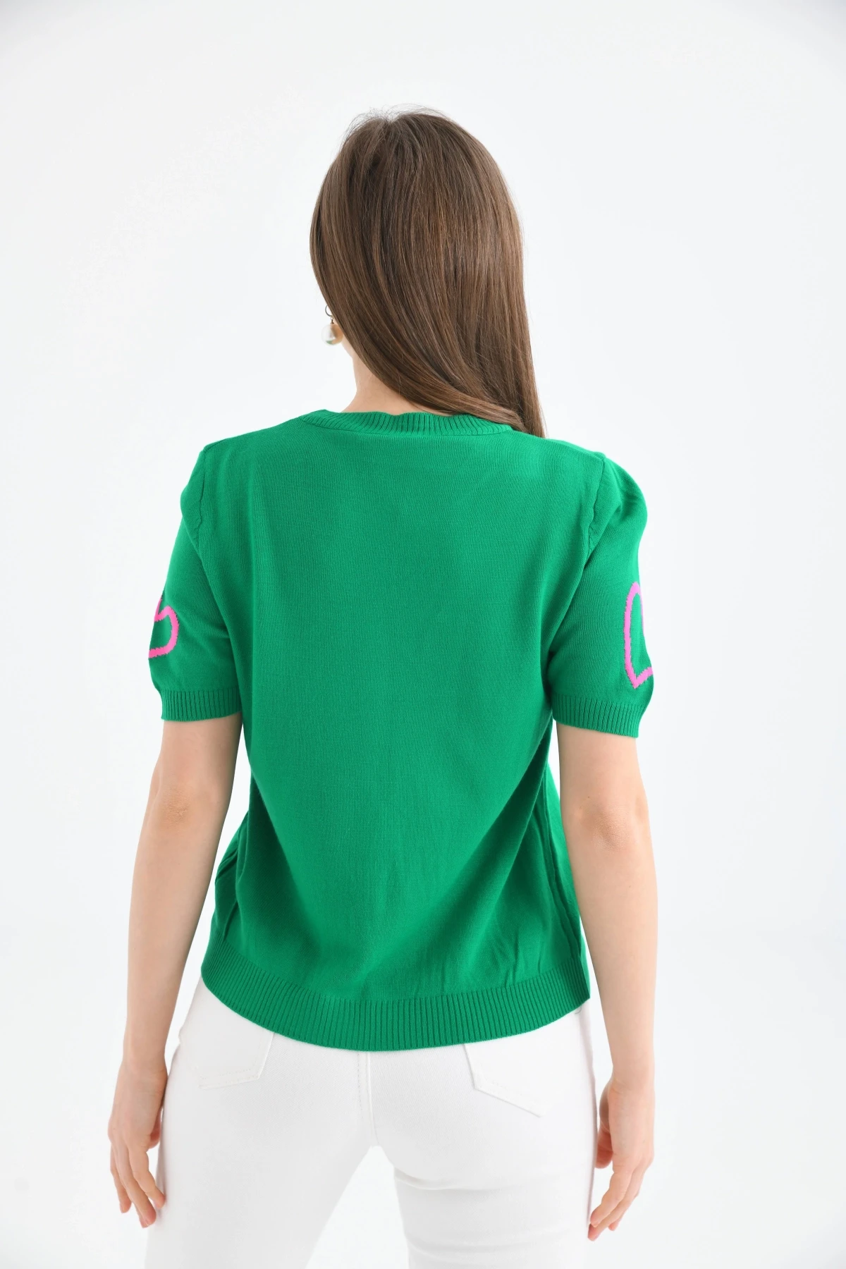 Kalpli Kısa Kol Kazak