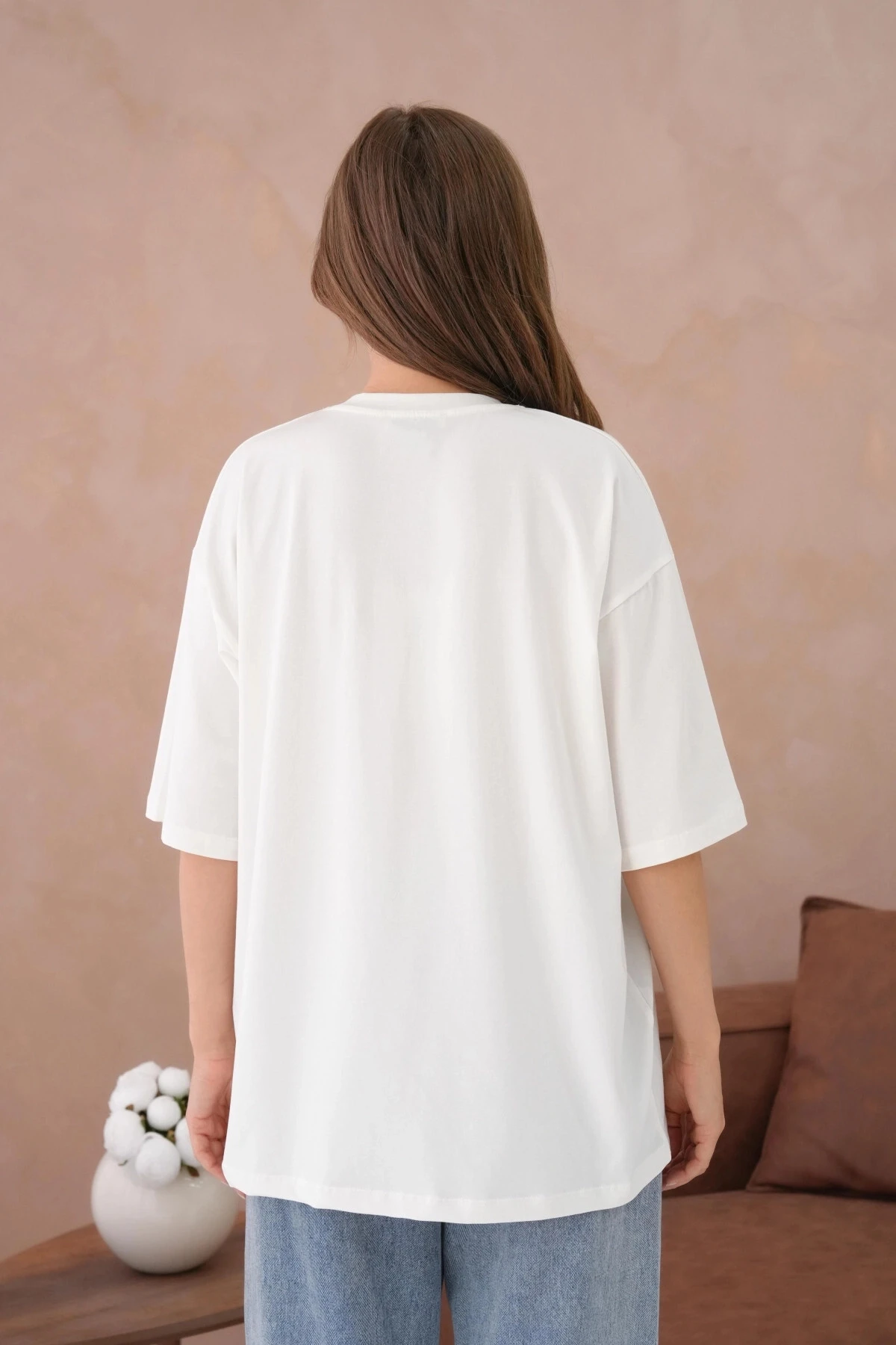 Oversize Kısa Kol Basic T-Shirt