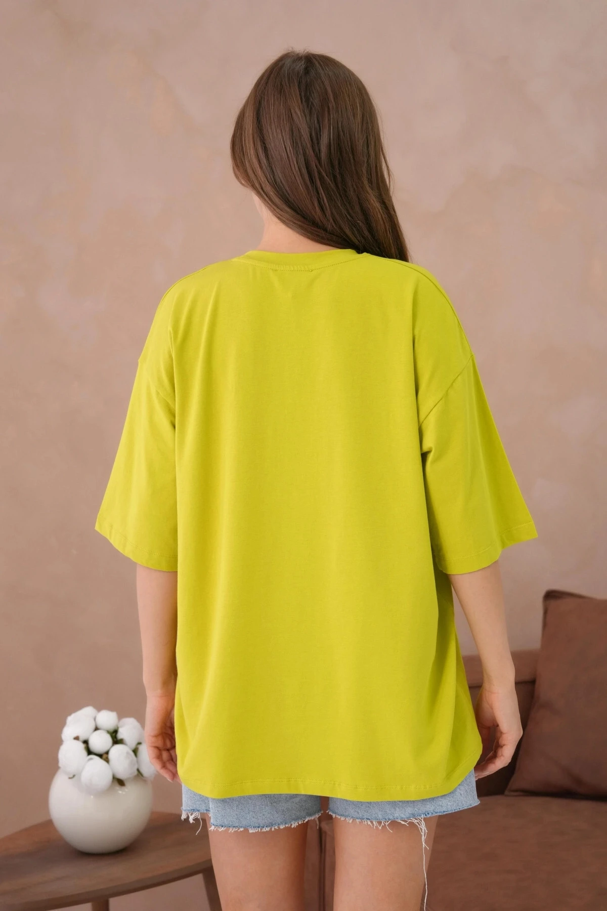 Oversize Kısa Kol Basic T-Shirt