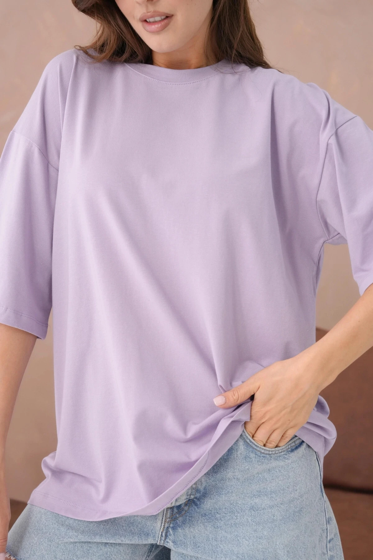 Oversize Kısa Kol Basic T-Shirt