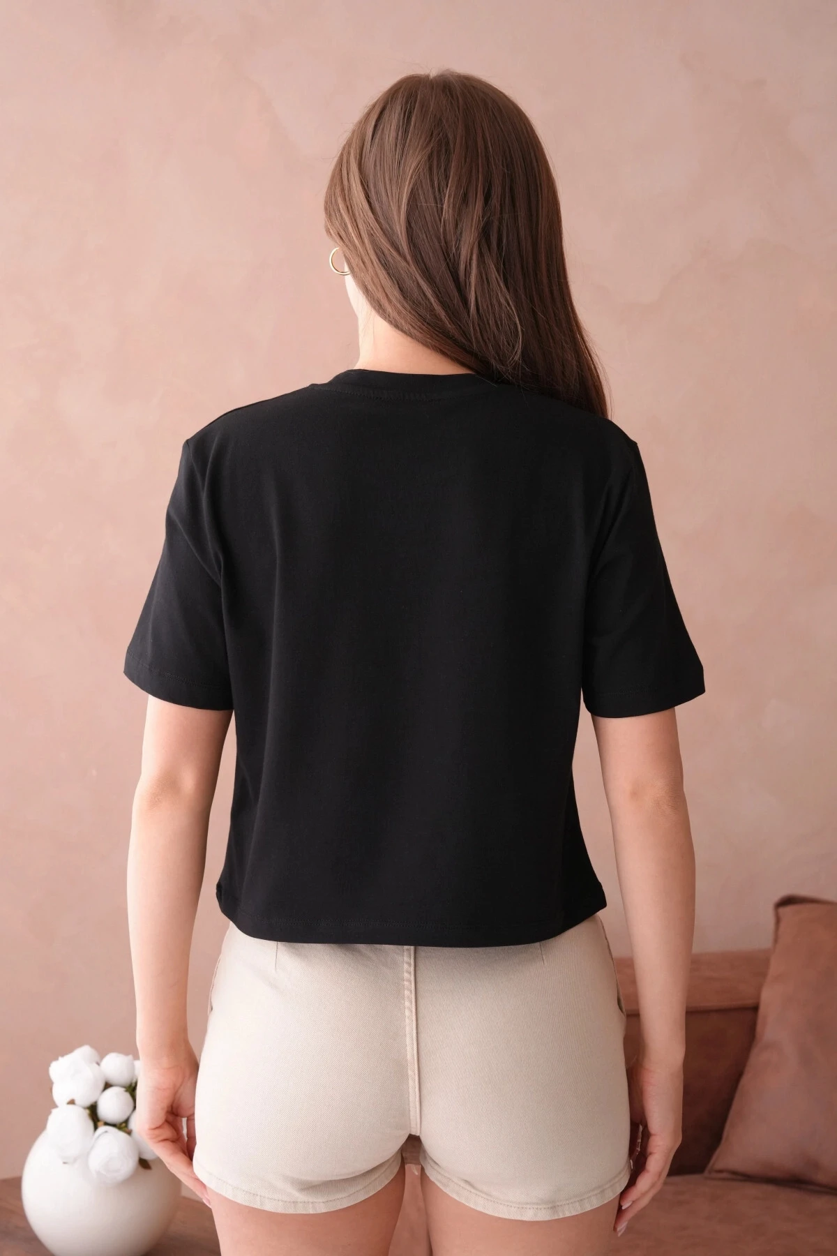 Siyah Kısa Kol Basic T-Shirt