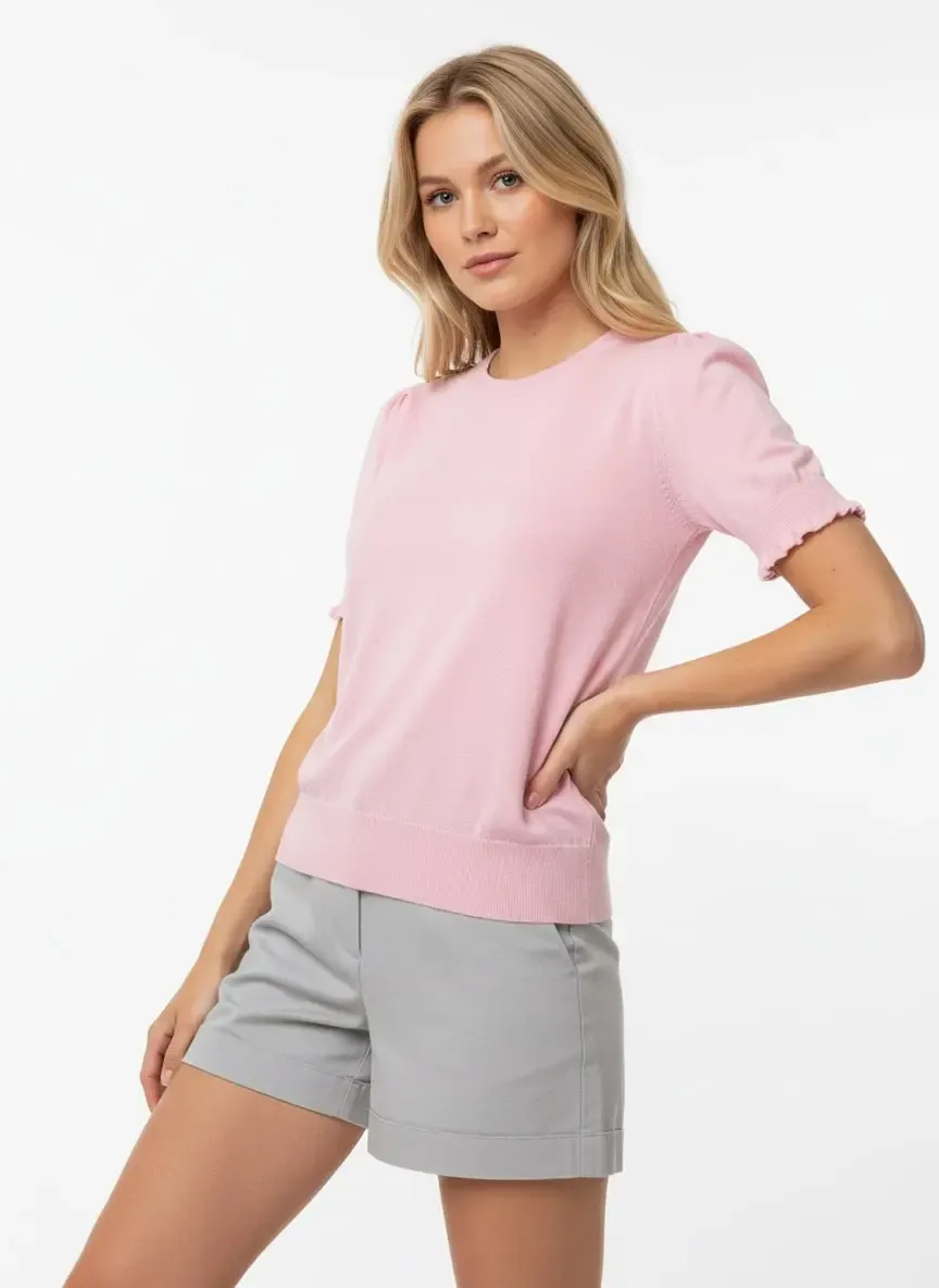 Kadın Bisiklet Yaka Yumuşak Dokulu Premium İplik Triko Kazak 12457.Crs