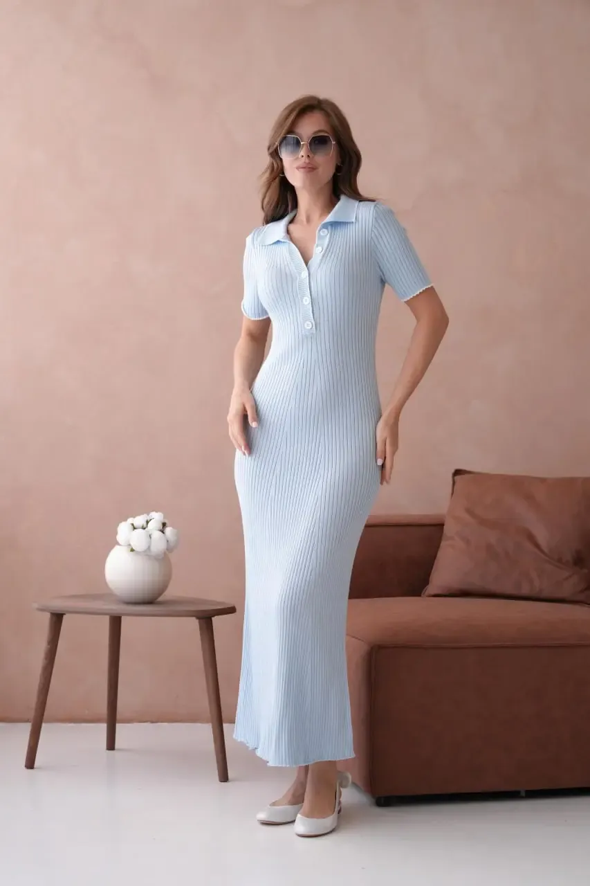 Yazlık Uzun Triko Elbise