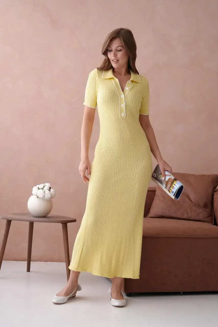 Yazlık Uzun Triko Elbise