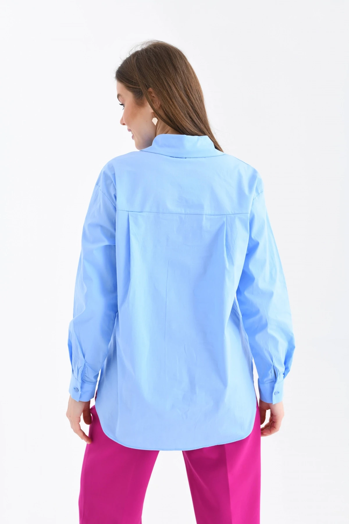 Bebe Mavi Kadın Gömlek