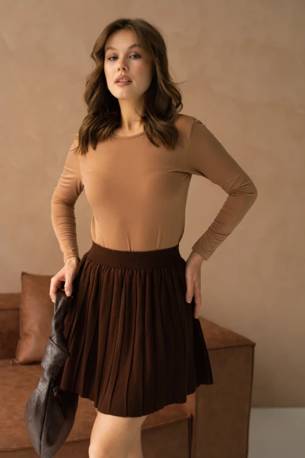 Beli Lastikli Kloş Kısa Etek