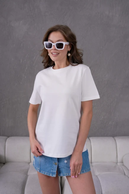 Bisiklet Yaka Basic T-Shirt