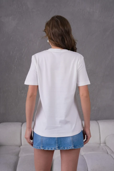 Bisiklet Yaka Basic T-Shirt