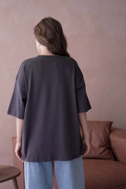 Taş İşlemeli Basic T-Shirt