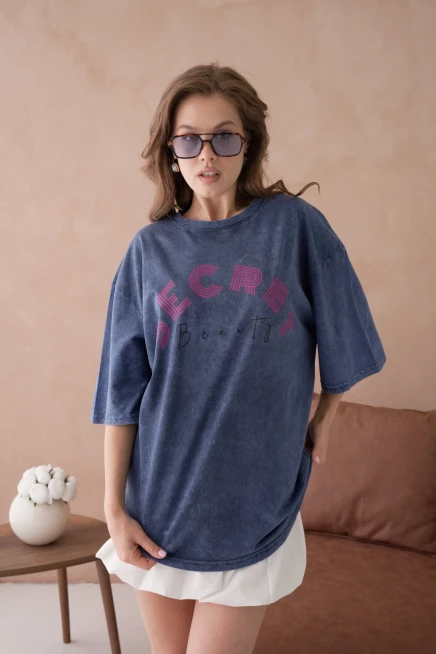 Baskılı Salaş Basic T-Shirt