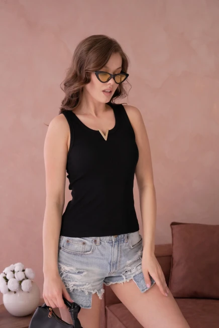 Aksesuar Detaylı Slim Fit Basic Atlet