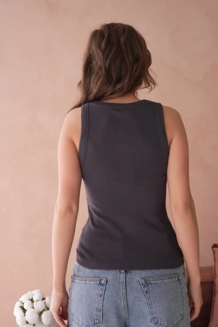 Taş Aksesuar Detaylı Slim Fit Basic Atlet