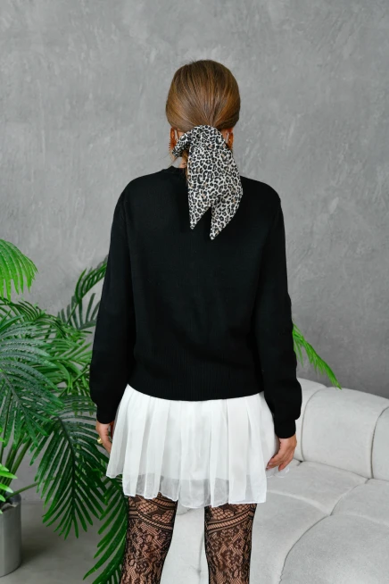 Kadın Düğme Detay Triko Ceket