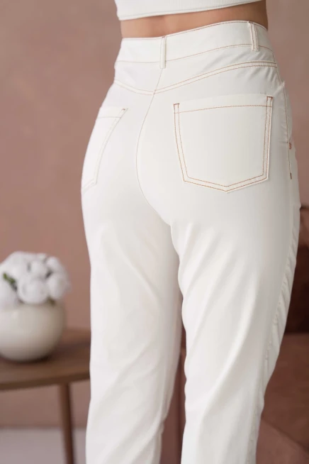 Womens Garni Stitched Gabardine Trousers