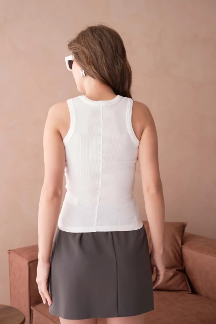 Sırtı Karyoka Dikişli Fitilli Basic Atlet