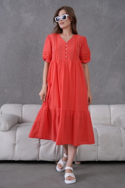 Astarlı Yazlık Rahat Elbise