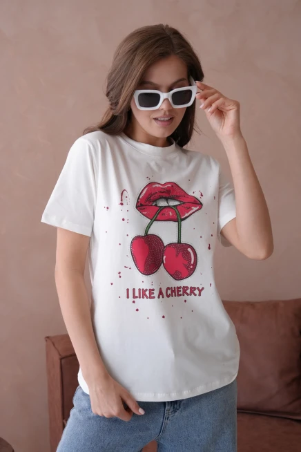 Baskılı Kısa Kol Basic T-Shirt