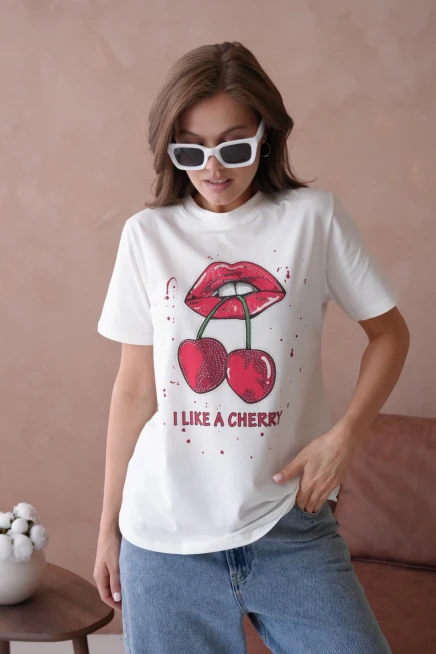 Baskılı Kısa Kol Basic T-Shirt